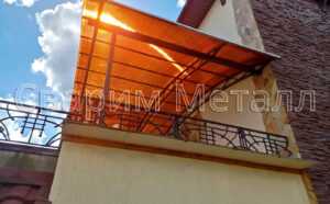 навес из поликарбоната