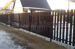 забор из штакетника