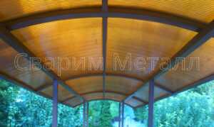 навес над крыльцом из поликарбоната