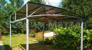 навес над крыльцом из поликарбоната