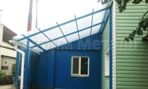 навес над крыльцом из поликарбоната