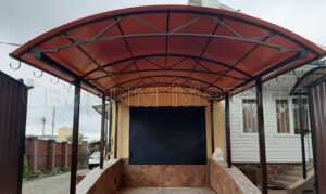 навес из поликарбоната