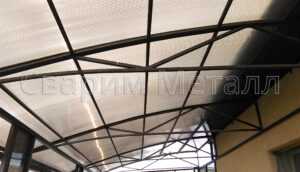 навес для крыльца из поликарбоната