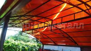 навес из поликарбоната