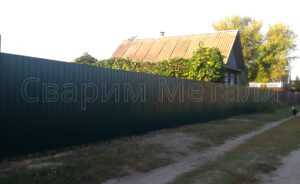 забор из профнастила