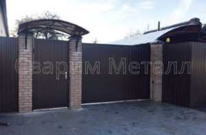 изготовление ворот с калиткой