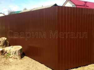 забор из профнастила