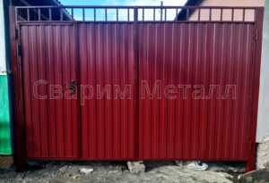 изготовление ворот с калиткой