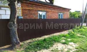 забор из профнастила