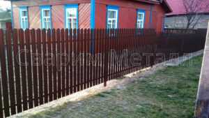 металлический забор