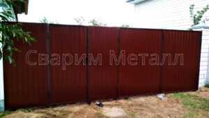 металлические ворота с калиткой цены
