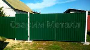 металлические ворота с калиткой цены