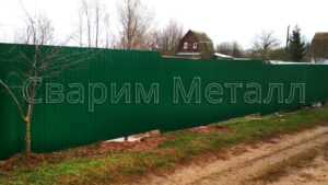 забор из профнастила