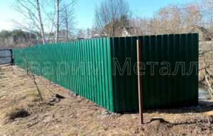забор из профнастила