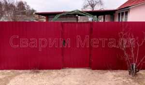 металлические ворота с калиткой цены