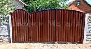 металлические ворота с калиткой цены