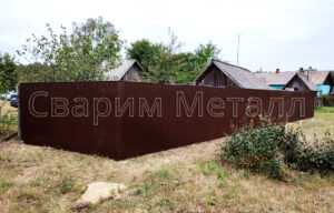 забор из профнастила