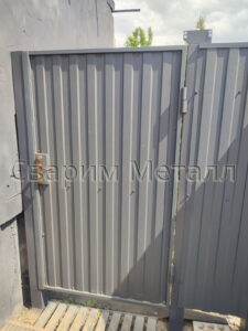 Калитка графит жлобин профнастил