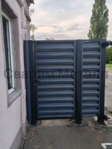 Калитка жалюзи с воротами