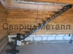 Лестница монокосуор под 90 на 2 этаж