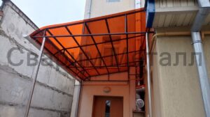 Навес из поликарбоната 11