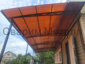Навес из поликарбоната 28