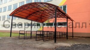 Навес из поликарбоната 4