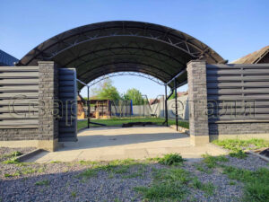 Навес из поликарбоната речица шак 2