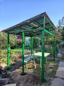 Навес из профлиста 7