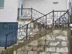 Перильное ограждение с элементами ковки 1