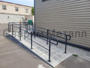 Поручень двойной Пандус  ригель