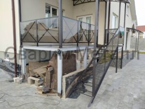 Поручни сварные с полиарбонатом