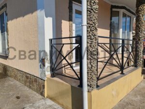 Сварные перила лучи 2