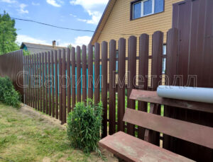 Забор из штакетника Щербовка