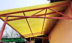 козырек над крыльцом из поликарбоната