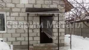 козырек над дверью из поликарбоната