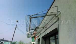 козырек из стекла недорого