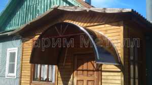 козырек над крыльцом из поликарбоната