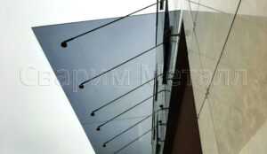 козырек из стекла недорого