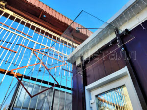 Стеклянный козырек ФОК