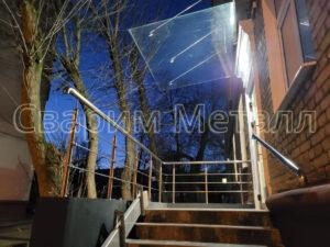 Стеклянный козырек кирова