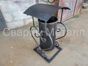 Полимерная покраска кованых изделий i металлическая урна i порошковая покраска гомель