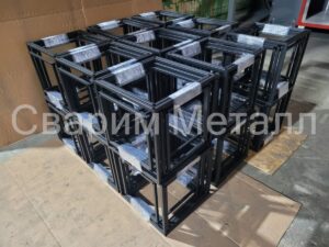 Порошковая покраска пуфики в черный муар i покраска мебели в гомеле