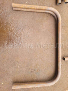 Гибка круглой трубы 50мм п образ