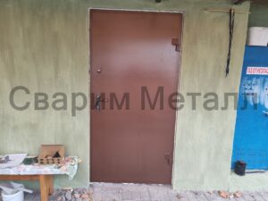 Двери металлические в пристройку