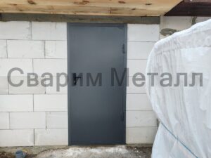Двери металлические в сарай