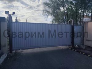 Откатные ворота с автомтикой под ключ