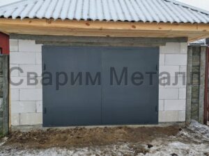 Ворота гаражные из металла 1