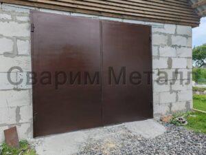 Ворота гаражные из металла 5
