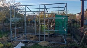 Металлических каркас под хозблок